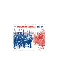 Timbre n° 4889, Mobilisation générale du 2 août 1914, timbres France