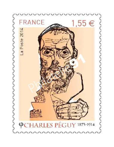 Timbre n° 4898, Charles Péguy, collection timbres France
