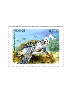 Timbre n°4903, Timbre émission tortue verte, collection timbres France