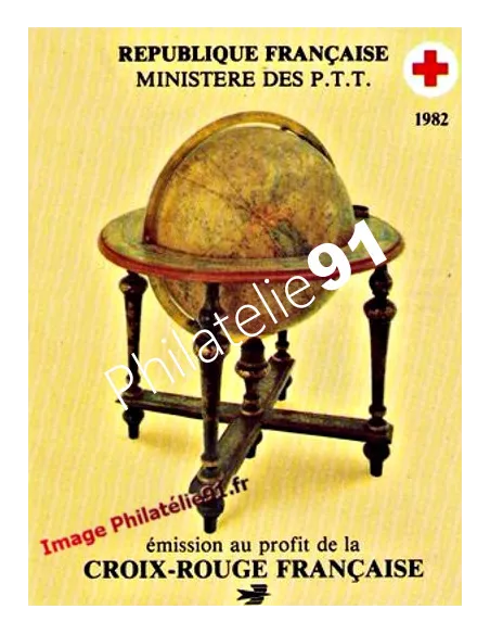 Carnet  Croix-Rouge n° 2031, année 1982, carnet de timbres de France