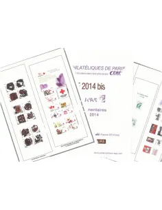 2014 -  Cérès - Feuilles France LOUVRE 2014 bis - pour carnets autocollants