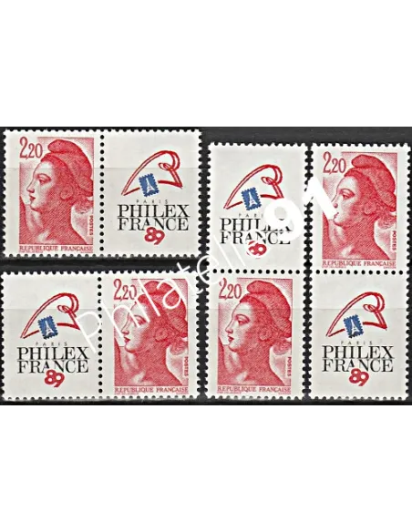 Timbre n° 2461 - 4 compositions - Collection timbres France