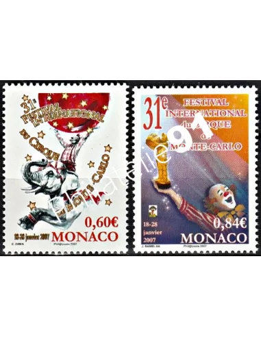 MONACO - n° 2566 à 2567 ** - Cirque