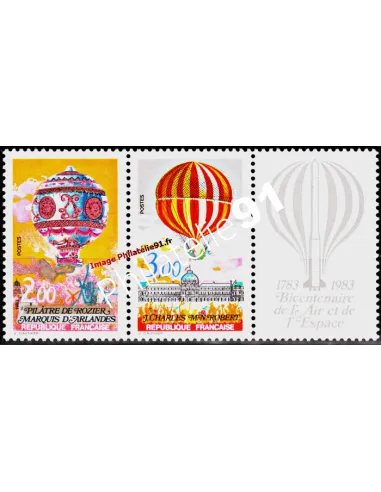 Timbre n° 2262A - Bicentenaire air et espace (logo à droite)