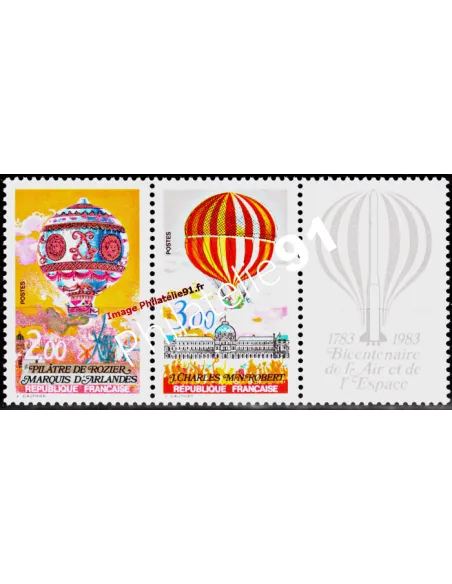 Timbre n° 2262A - Bicentenaire air et espace (logo à droite)
