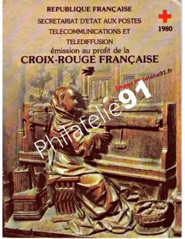 Carnet  2029 - année 1980 - croix-rouge