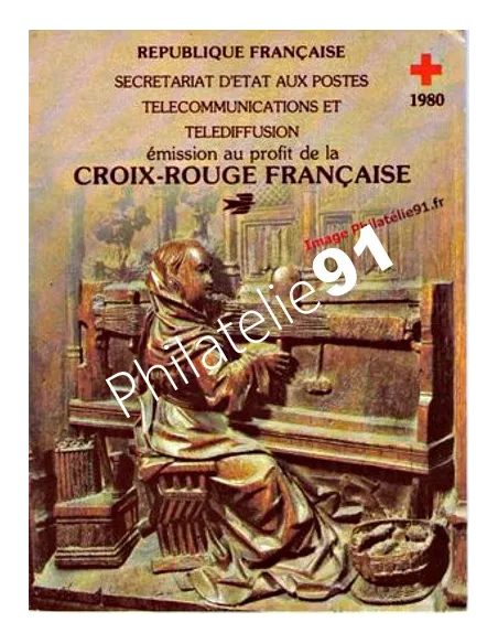 Carnet  2029 - année 1980 - croix-rouge