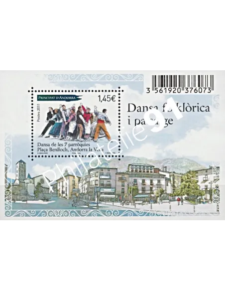 Timbre d'Andorre Français - Bloc n° 4 - collection timbres Europe
