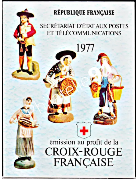 Carnet  2026 - année 1977 - croix-rouge