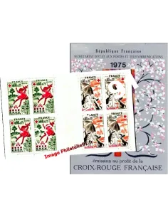 Carnet  Croix-Rouge n° 2024, année 1975, carnets de timbres de France