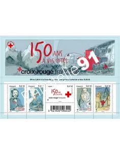 Bloc 150 ans de la Croix-Rouge française 2014 collection timbres France