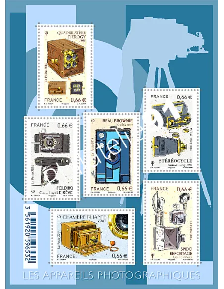 Feuille 4916, Les appareils photographiques, collection timbres France