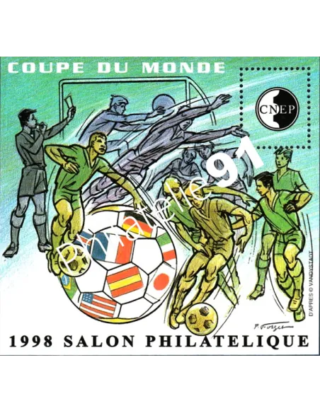 Bloc C.N.E.P. n° 26 - Salon philatélique de Lyon 1998 - COUPE DU MONDE