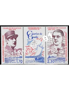 Timbre de Saint PIERRE ET MIQUELON n° 532 A, De Gaulle, timbre Dom Tom