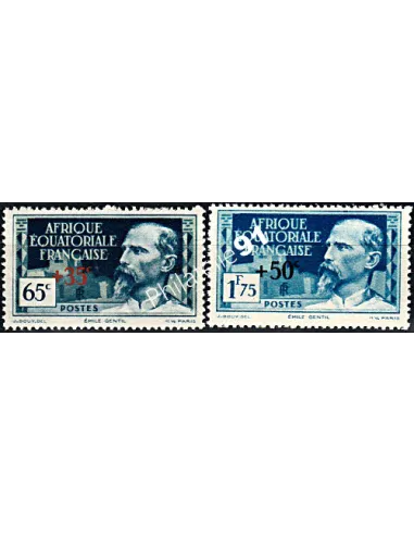 A.E.F. n° 64 à 65, Oeuvres sociales de l'A.E.F, timbres des colonies