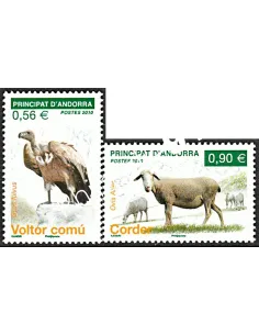 ANDORRE FRANÇAIS n° 690 à 691, Faune, timbres andorre