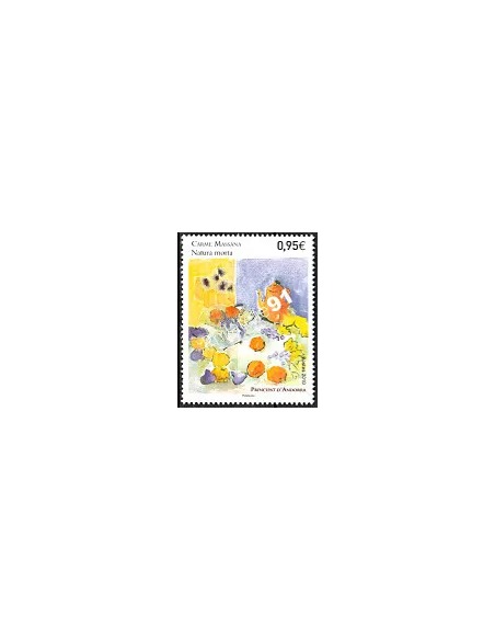 ANDORRE FRANÇAIS n°697,Art. Oeuvre de Carme Massana, timbre andorre
