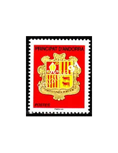 ANDORRE FRANÇAIS n° 699, Série courante. Armoiries, timbre andorre