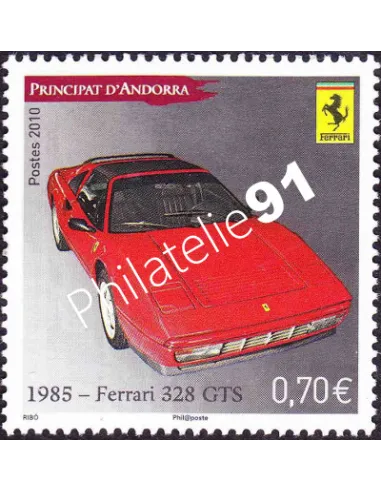 ANDORRE FRANÇAIS n°696, Véhicules automobiles, timbre andorre