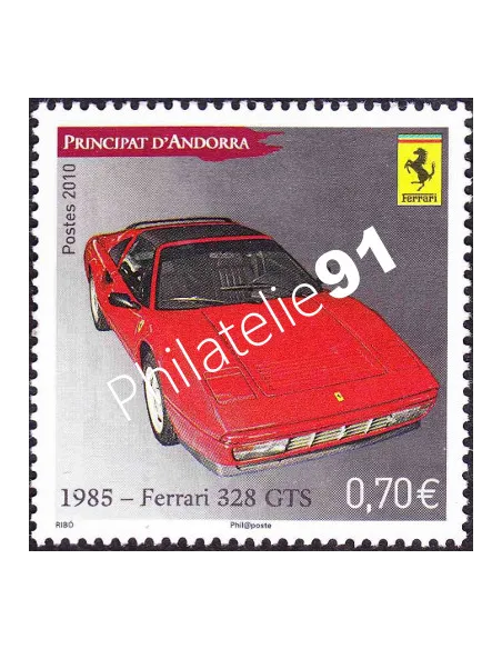 ANDORRE FRANÇAIS n°696, Véhicules automobiles, timbre andorre