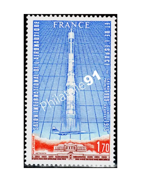 Timbre n° 52- Poste Aérienne - Aéronautique et Espace