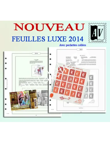 AV - Jeu Luxe France 2014, matériel philatélique