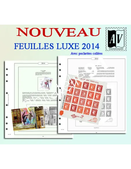 AV - Jeu Luxe France 2014, matériel philatélique