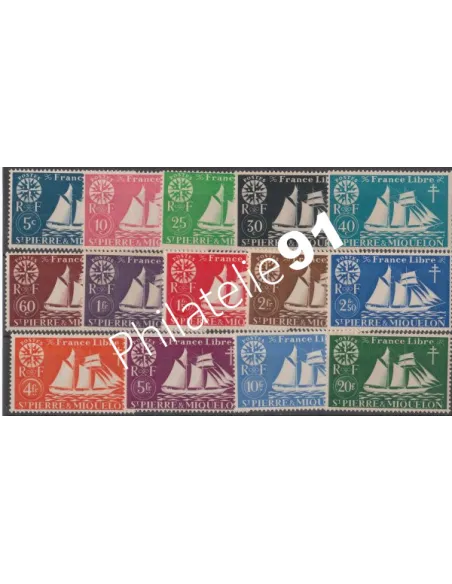ST PIERRE ET MIQUELON -   n°  296 à 309 - Série de Londres
