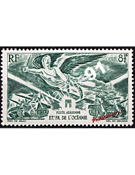 Timbre de Poste Aérienne n° 19 - Océanie.