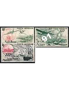 St Pierre et Miquelon, PA n°18 à 20, timbres des colonies francaises
