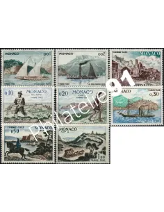 Monaco, Timbres-Taxe n° 56 à 62 , Moyens de transports, timbres de Monaco