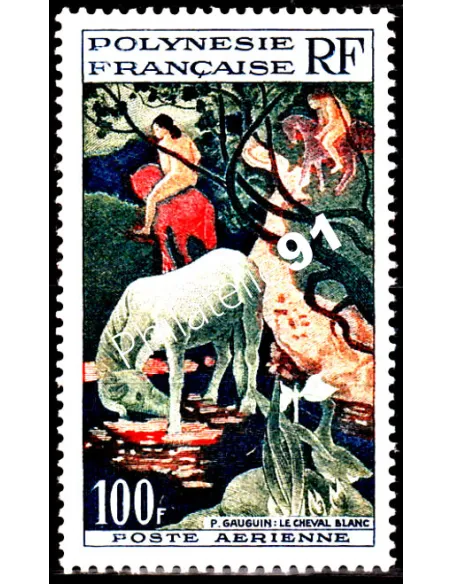 Timbre de POLYNÉSIE - PA n° 3 - Le cheval blanc, timbres des dom tom