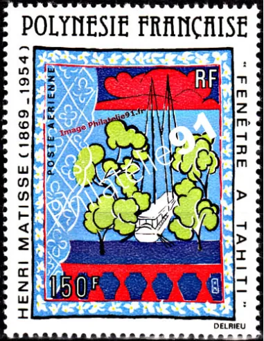 Timbre de POLYNÉSIE PA n°153,Matisse , timbres des Dom Tom