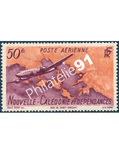 NOUVELLE CALEDONIE PA n°61, Baie St Vincent, timbre des colonies françaises