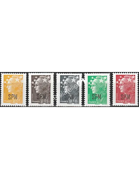 Timbre de Saint-Pierre et Miquelon n°  932 à 936 - Timbres dom tom