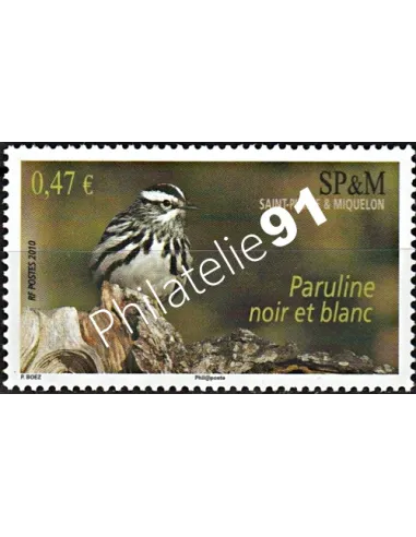 Timbre de Saint-Pierre et Miquelon n° 972, Oiseau, collection dom tom