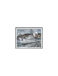 Timbre de Saint-Pierre et Miquelon n° 978, navire, collection dom tom