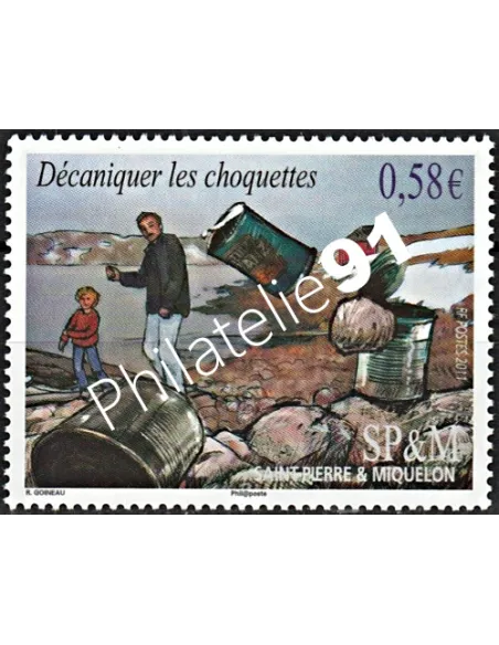 Timbre de Saint-Pierre et Miquelon n° 1008, collection Dom-Tom