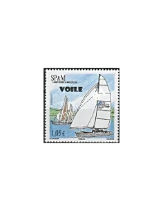 Timbre de Saint-Pierre et Miquelon n° 1009, Voiliers, collection Dom-Tom