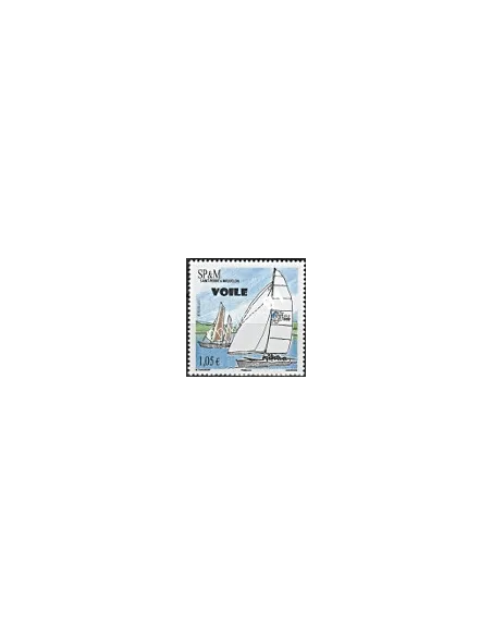 Timbre de Saint-Pierre et Miquelon n° 1009, Voiliers, collection Dom-Tom