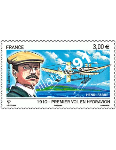 Timbre pour la poste aérienne n° 73 - Centenaire du 1er vol de l'hydravion