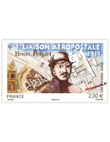 Timbre pour la poste aérienne n° 73 - Centenaire du 1er vol de l'hydravion