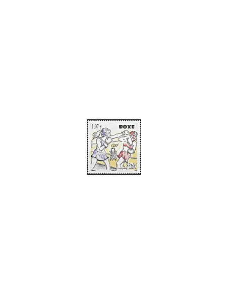 Timbre de Saint-Pierre et Miquelon n° 1050, boxe, collection Dom-Tom