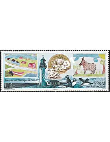 Timbre de Saint-Pierre et Miquelon n° 1051, Poitou, collection Dom-Tom