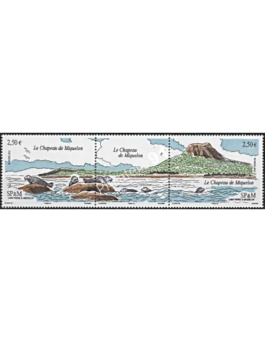 Timbres de St-Pierre et Miquelon n° 1055 et 1056, collection Dom-Tom