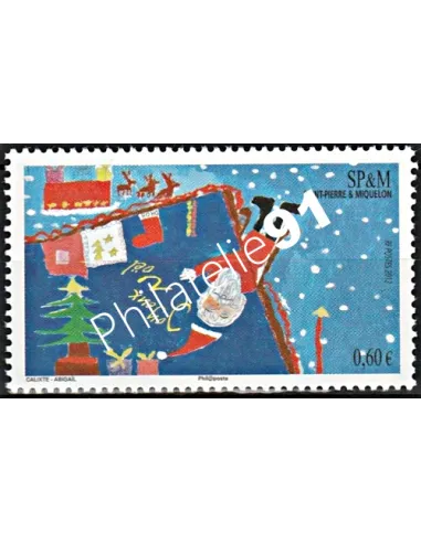 Timbre de Saint-Pierre et Miquelon n° 1057, Noël, collection Dom-Tom