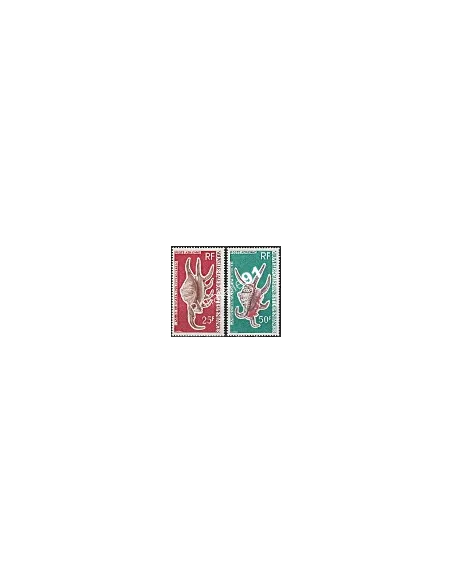 Timbres de Nouvelle-Calédonie  PA n°  129 à 130 - Timbres Dom Tom