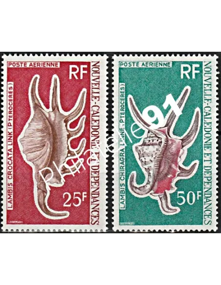 Timbres de Nouvelle-Calédonie  PA n°  129 à 130 - Timbres Dom Tom