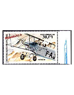 Timbre de France n° 62a - Poste Aérienne - Biplan Potez 25