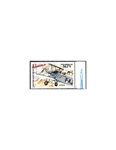 Timbre de France n° 62a - Poste Aérienne - Biplan Potez 25